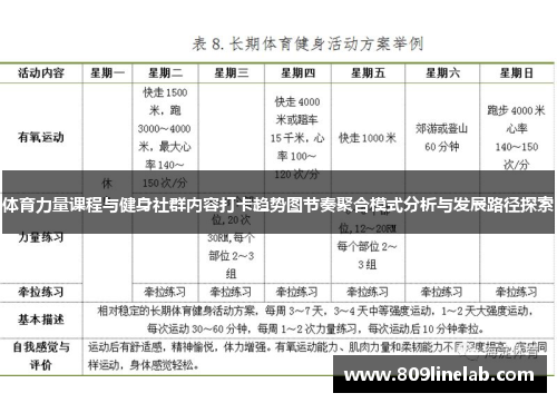 体育力量课程与健身社群内容打卡趋势图节奏聚合模式分析与发展路径探索